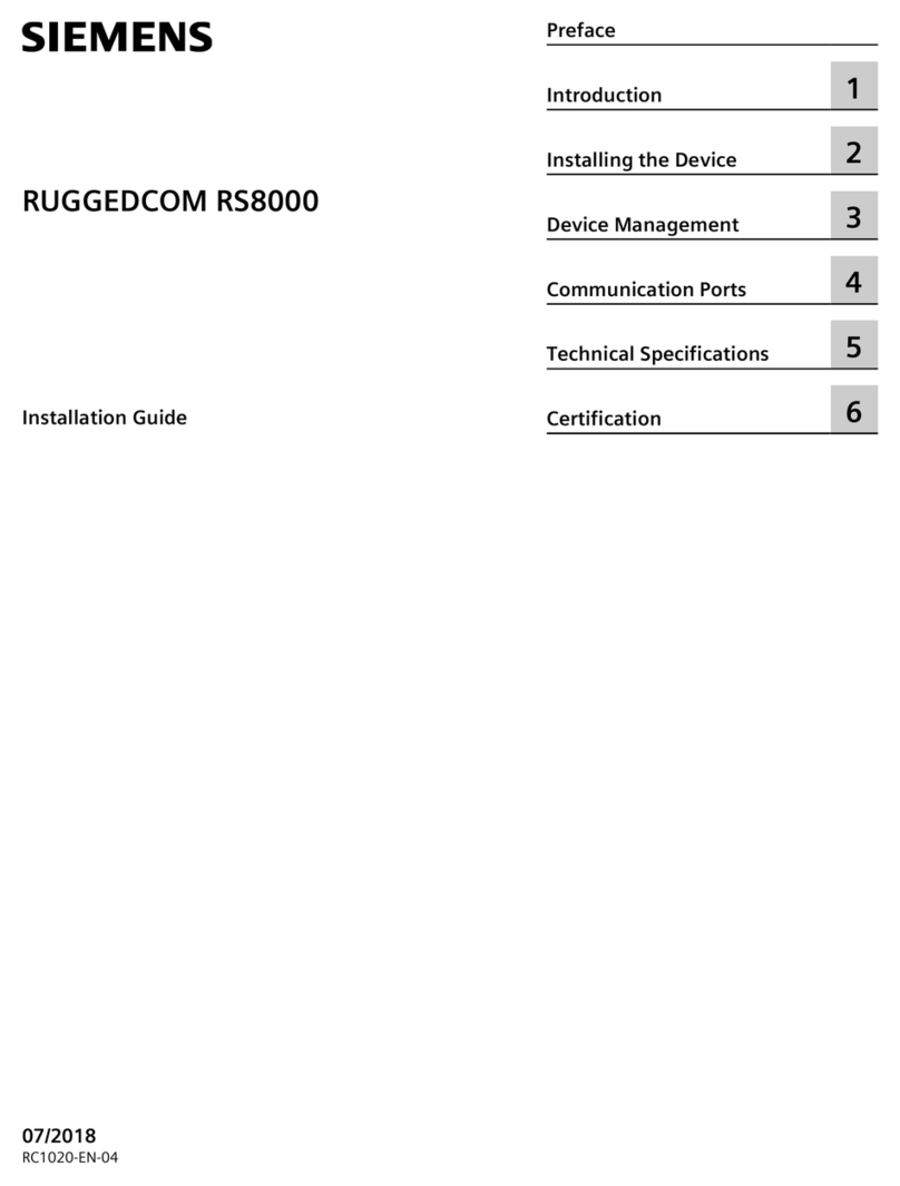 Siemens RUGGEDCOM RS8000 Manuel utilisateur