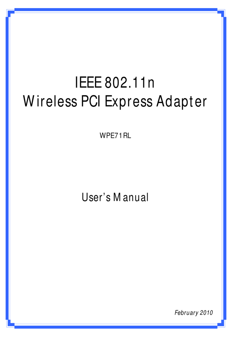 PRO-NETS WPE71RL Manuel utilisateur