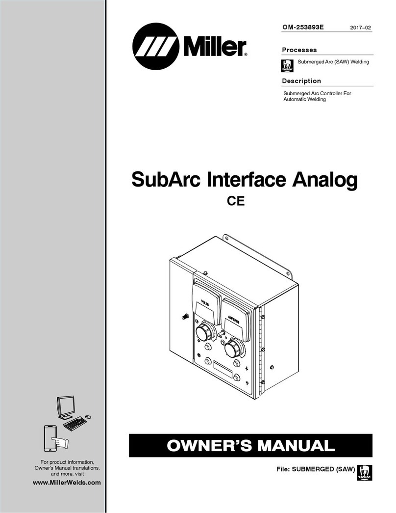 Miller SubArc Manuel utilisateur