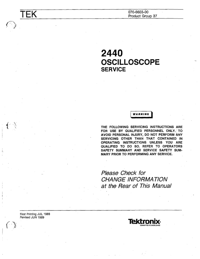 Tektronix 2440 Manuel utilisateur