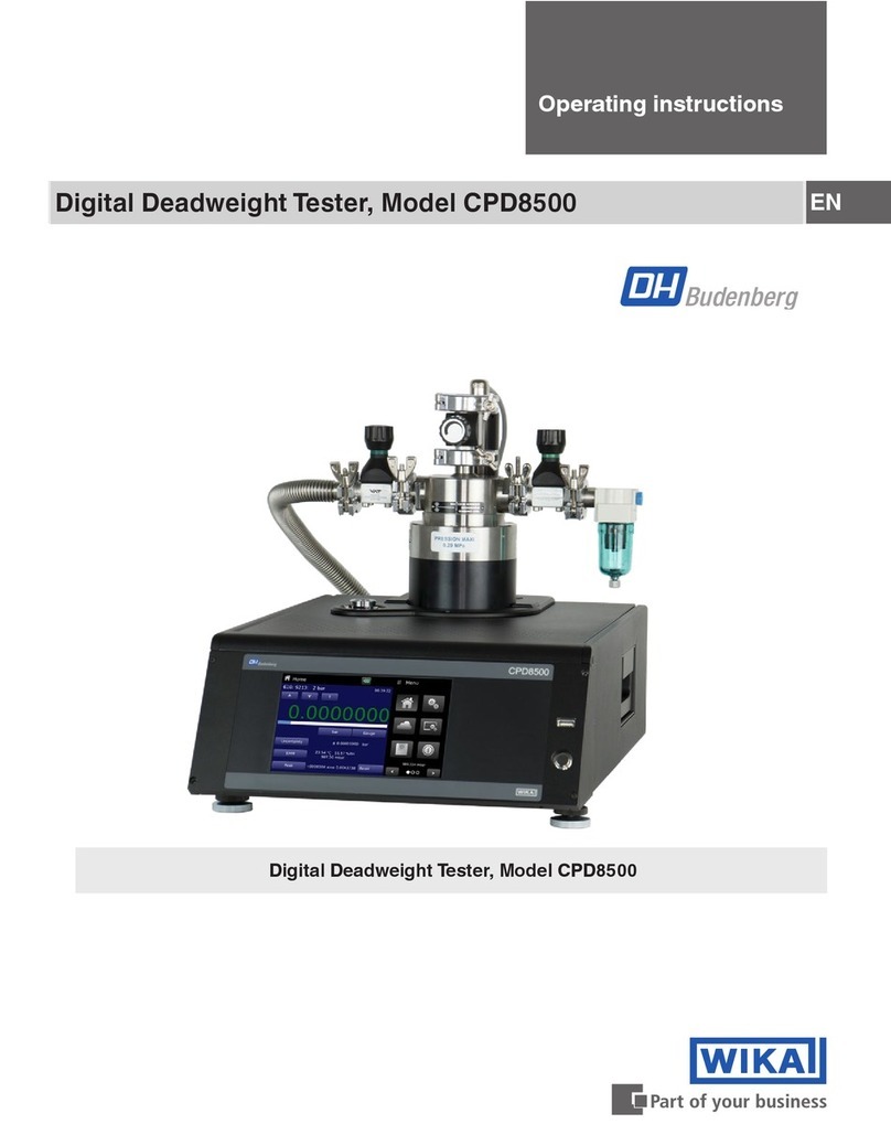 WIKA CPD8500 Manuel utilisateur WIKA CPD8500 Manuel utilisateur