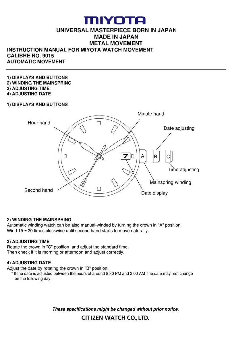 Citizen 9015 Manuel utilisateur