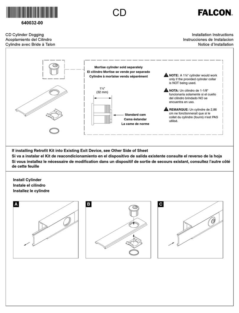 Allegion Falcon CD Manuel utilisateur Allegion Falcon CD Manuel utilisateur