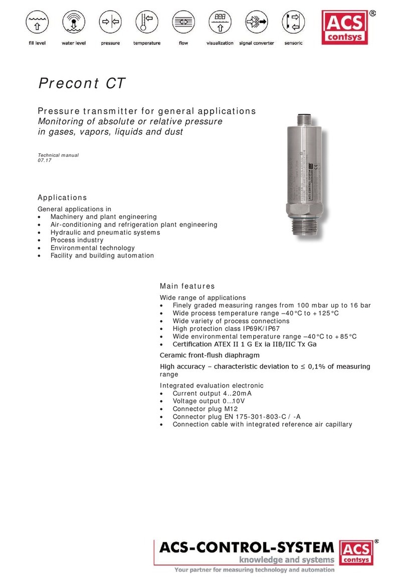 ACS contsys Precont CT Manuel utilisateur