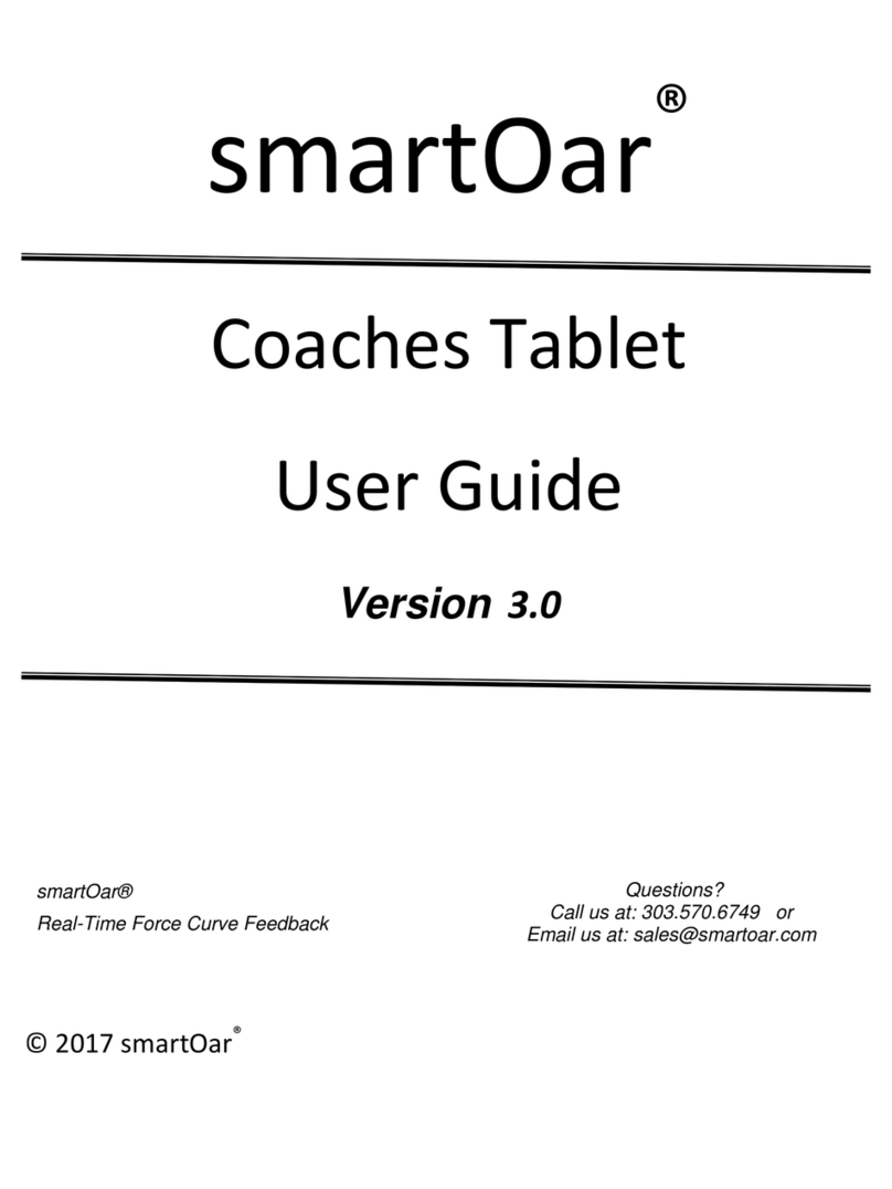 smartOar Coaches Tablet Manuel utilisateur