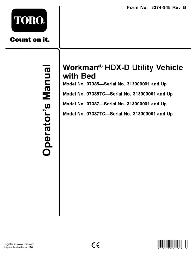 Toro 07385 Workman HDX-D Manuel utilisateur