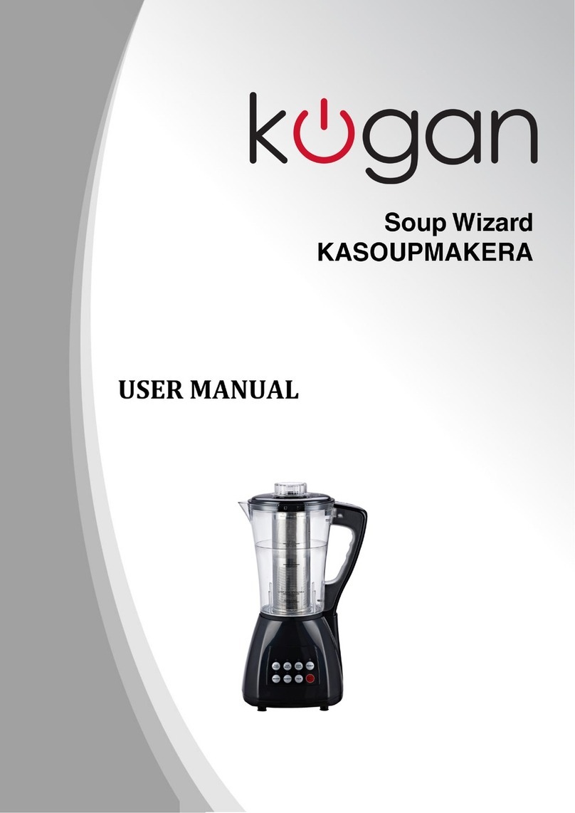 Kogan KASOUPMAKERA Manuel utilisateur