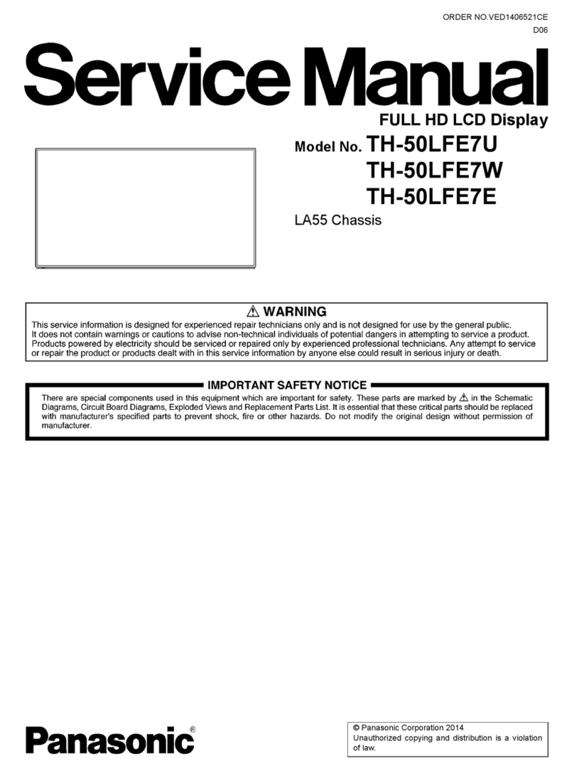 Panasonic TH-50LFE7U Instructions de construction Panasonic TH-50LFE7U Instructions de construction