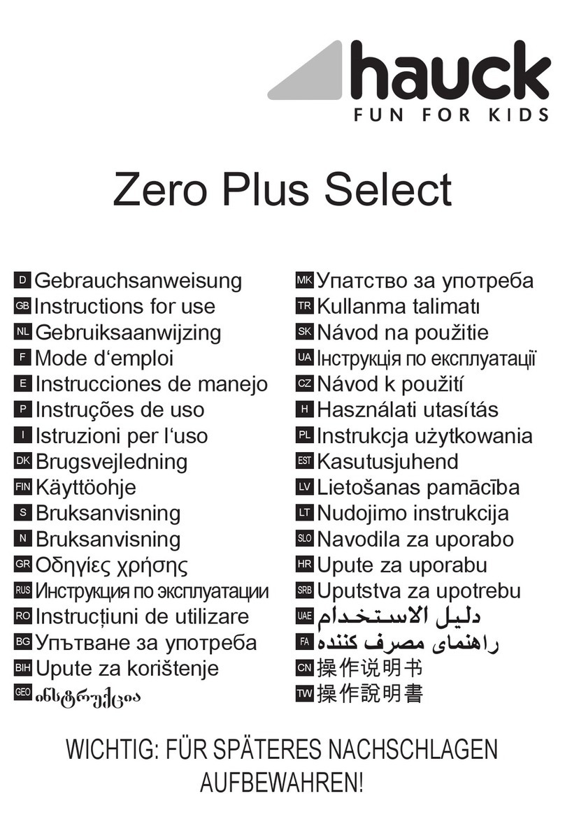Hauck Zero Plus Select Manuel utilisateur