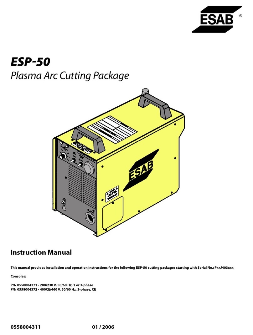 ESAB ESP-50 Manuel utilisateur