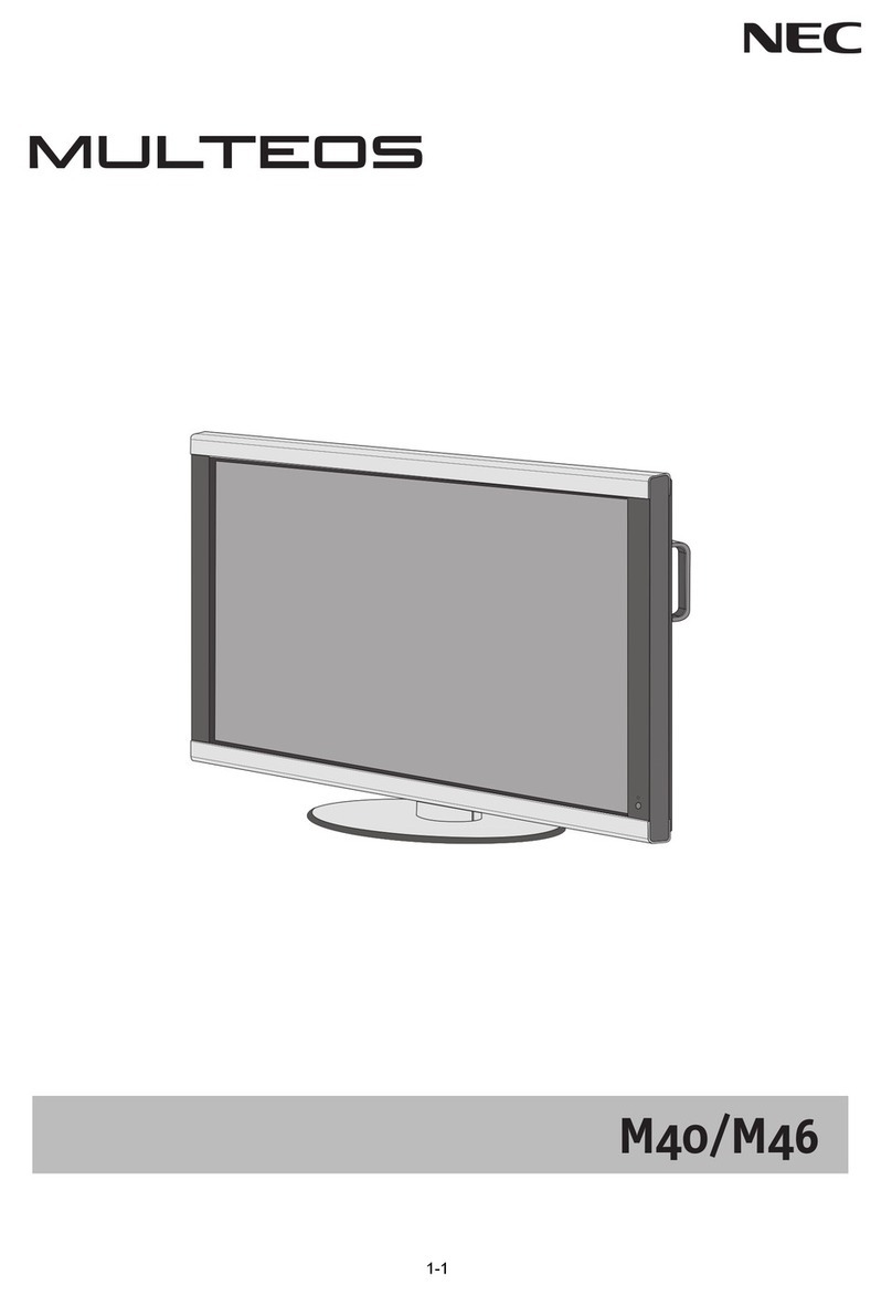 NEC M40 - MULTEOS - 40" LCD TV Manuel utilisateur