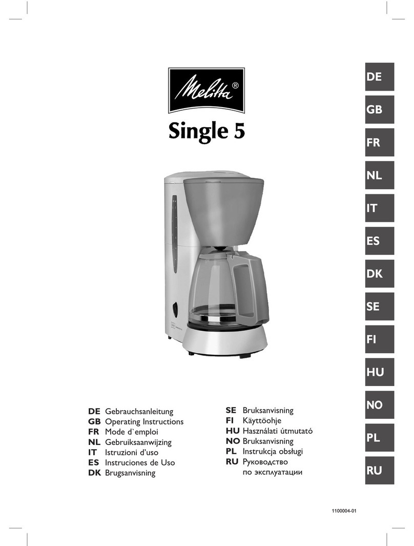 Melitta Single 5 Manuel utilisateur