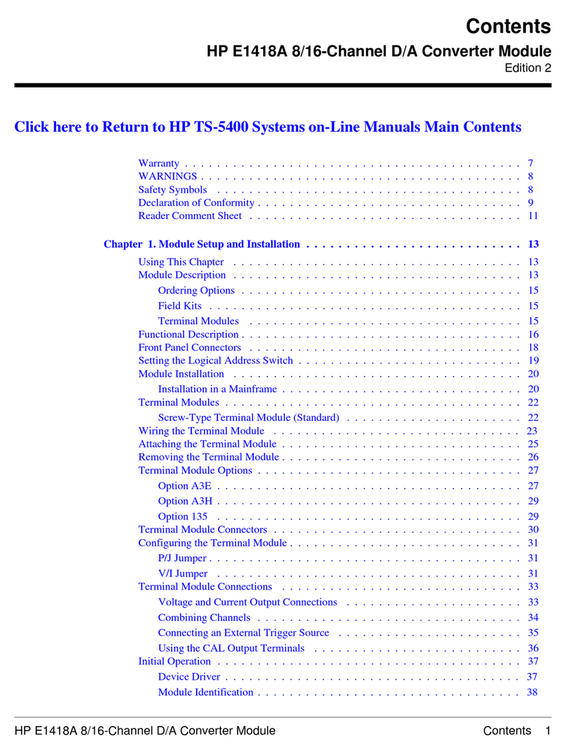 HP E1418A Manuel utilisateur