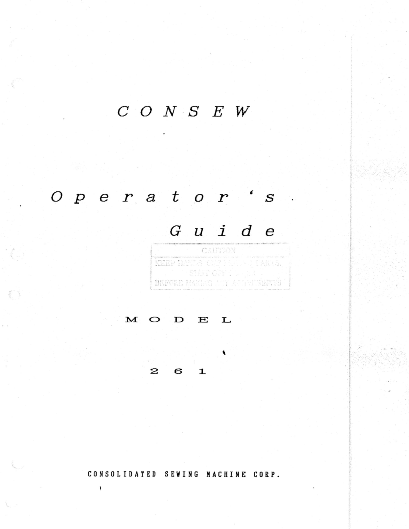 Consew 261B Manuel
