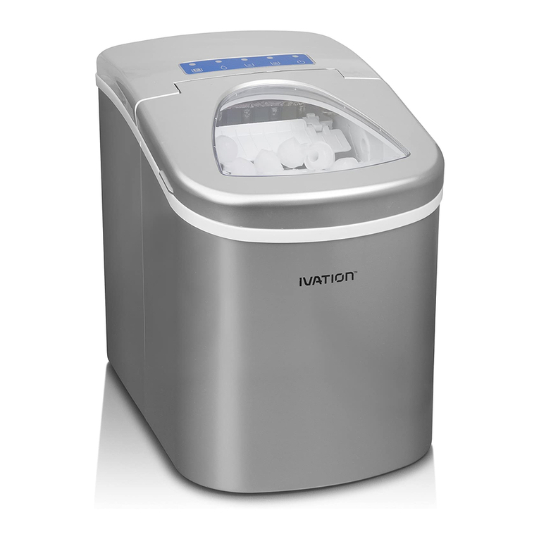 Ivation Portable Icemaker Silver Manuel utilisateur