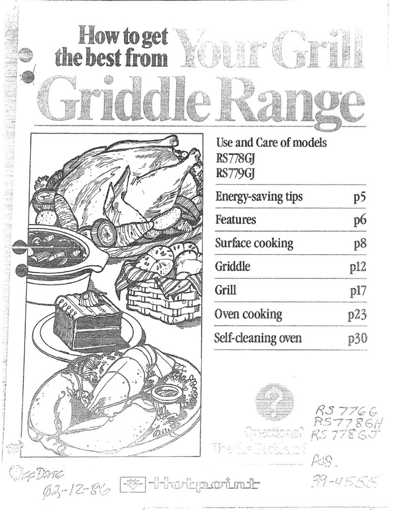 Hotpoint RS778GJ Instructions d'installation