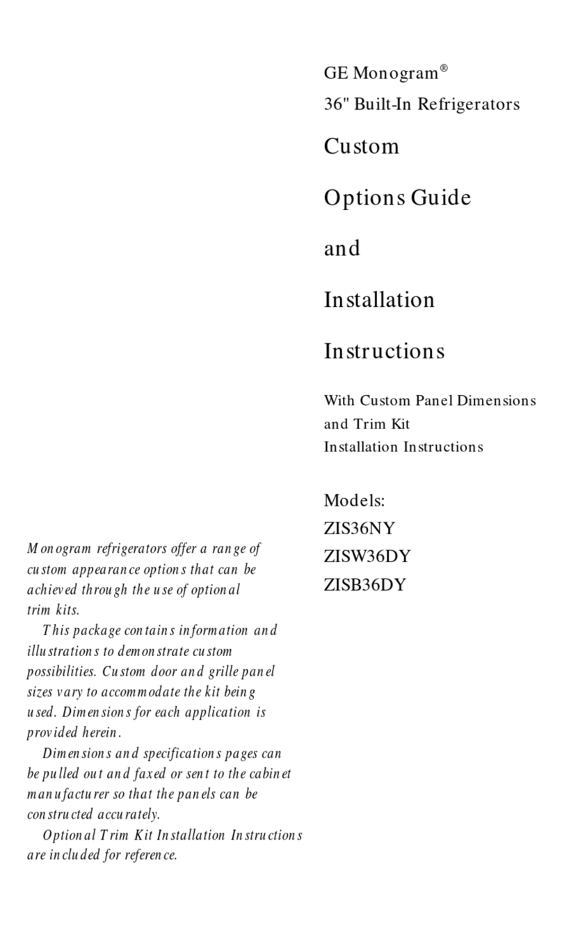 Monogram ZIS36NY Manuel utilisateur