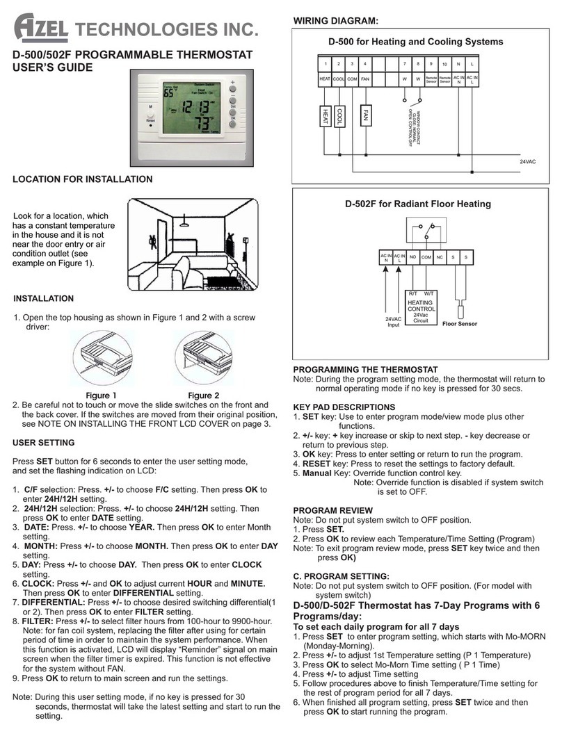 Azel D-500 Manuel utilisateur
