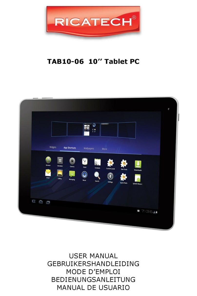 Ricatech TAB10-06 Manuel utilisateur