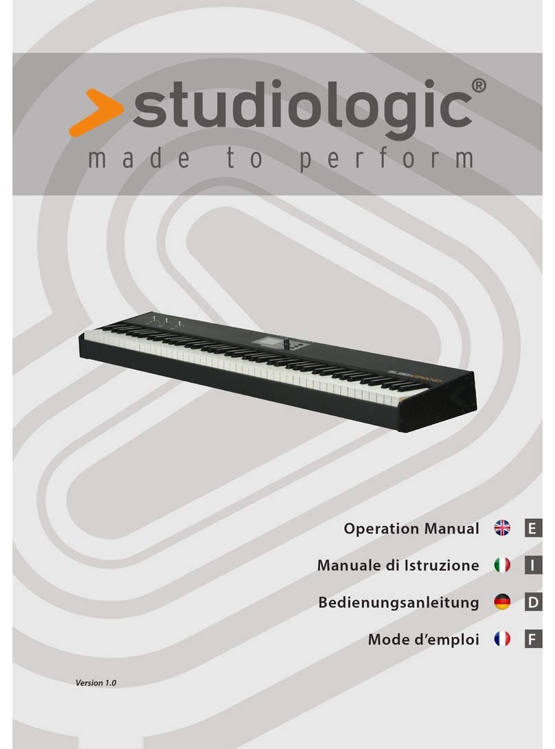 Studio Logic SL88IGRAND Manuel utilisateur Studio Logic SL88IGRAND Manuel utilisateur