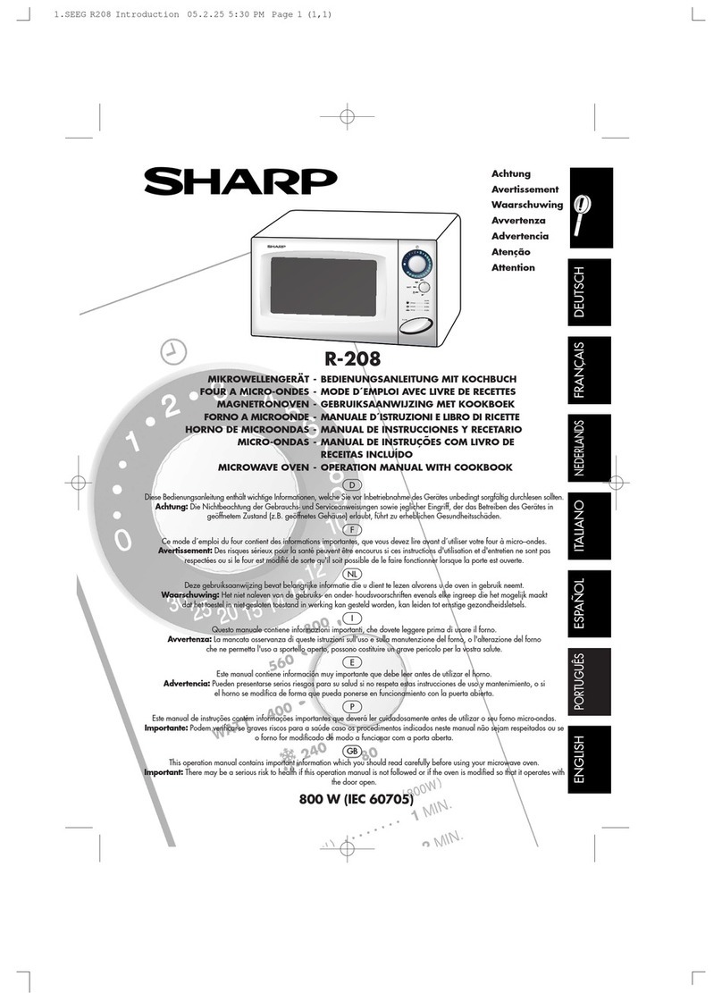 Sharp R-208 Mode d’emploi