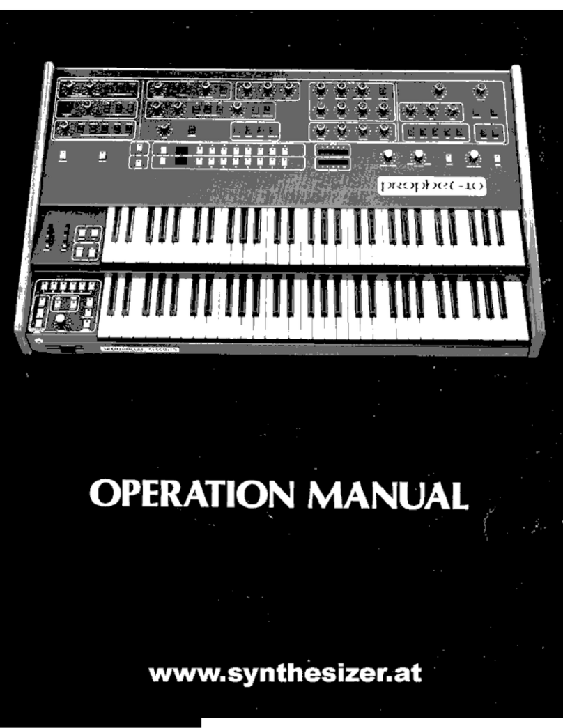 SequentialSystems prophet-10 Manuel utilisateur