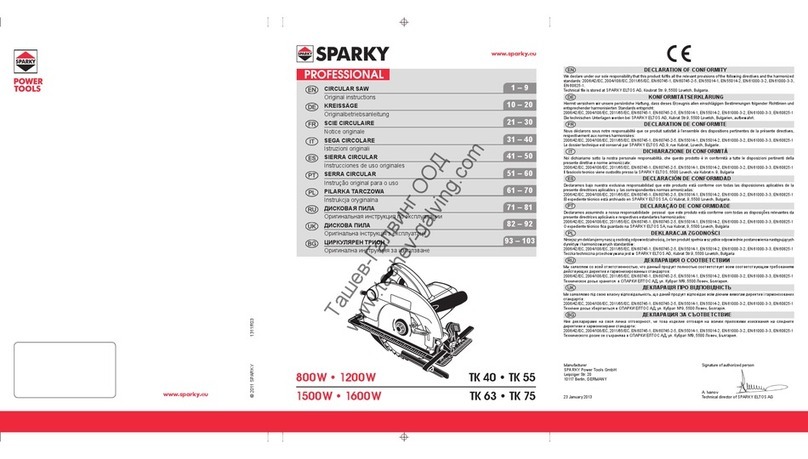 Sparky Group TK 40 Manuel utilisateur