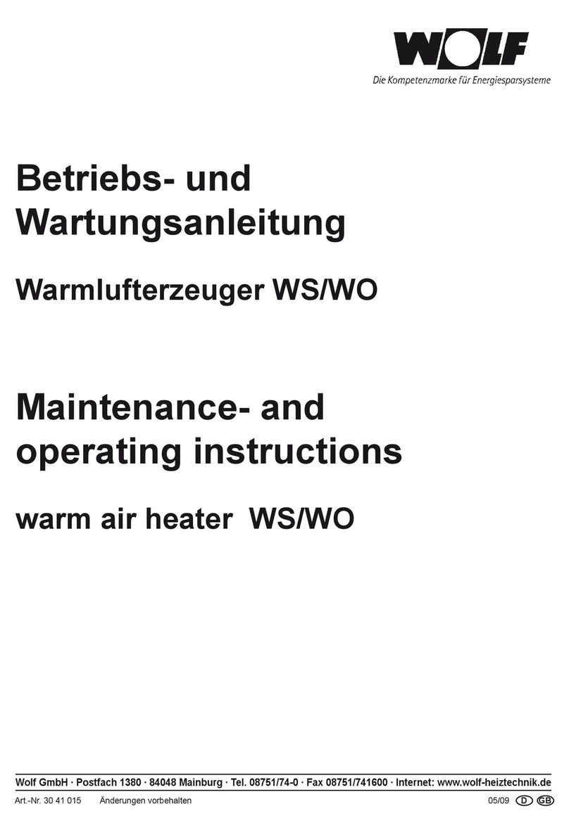 Wolf WS Manuel d'utilisation et d'entretien