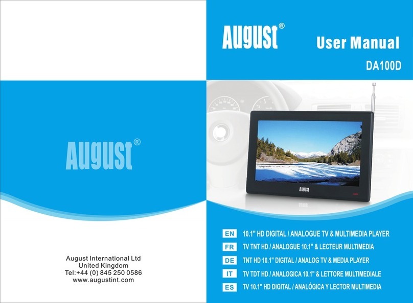 August DA100D Manuel utilisateur