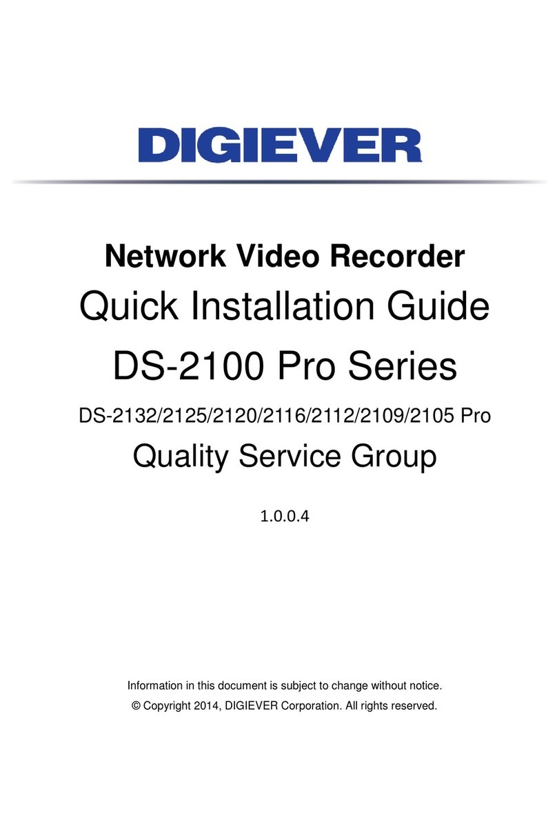 Digiever DS-2132 Pro Manuel utilisateur Digiever DS-2132 Pro Manuel utilisateur