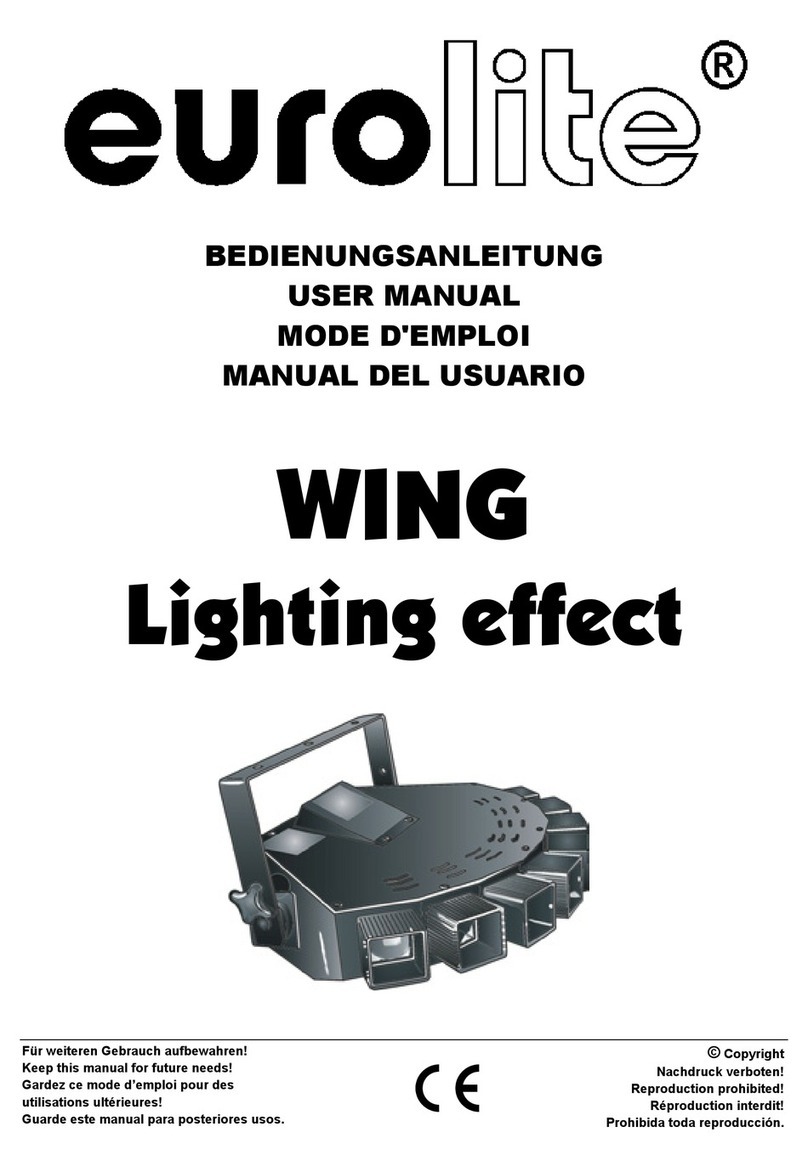 EuroLite WING Lighting effect Manuel utilisateur
