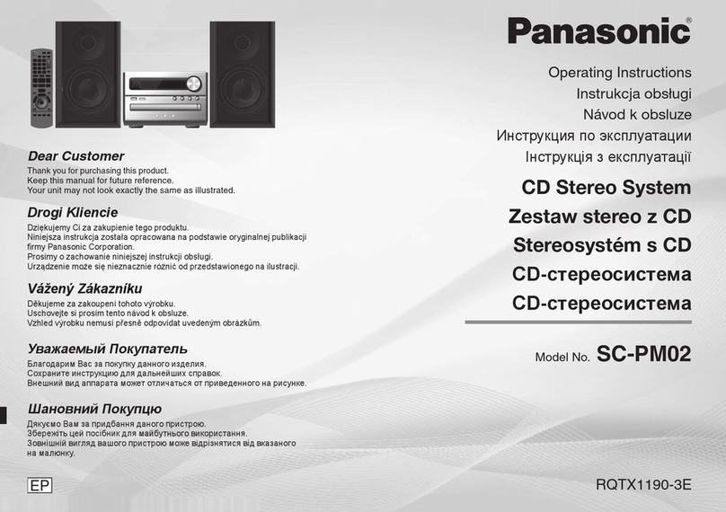 Panasonic SC-PM02 Manuel utilisateur Panasonic SC-PM02 Manuel utilisateur