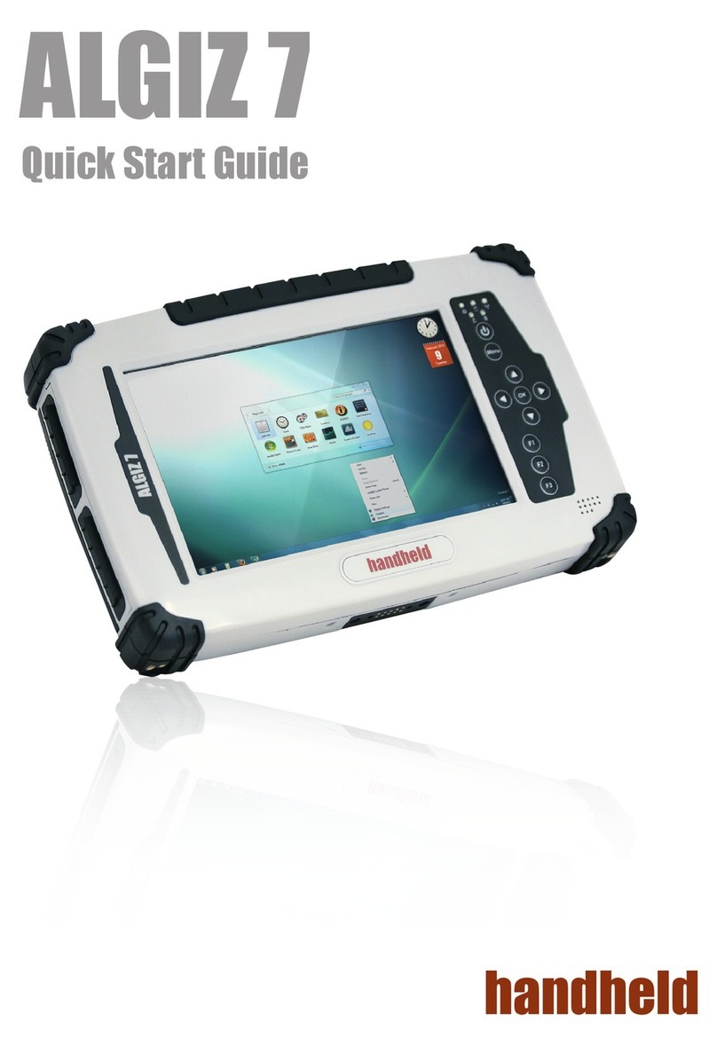 HandHeld ALGIZ 7 Manuel utilisateur HandHeld ALGIZ 7 Manuel utilisateur