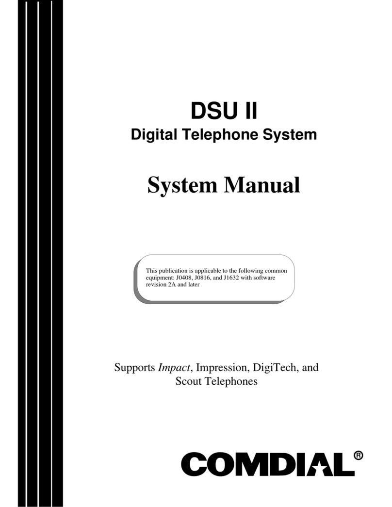 Comdial DSU II Series Guide de l'utilisateur