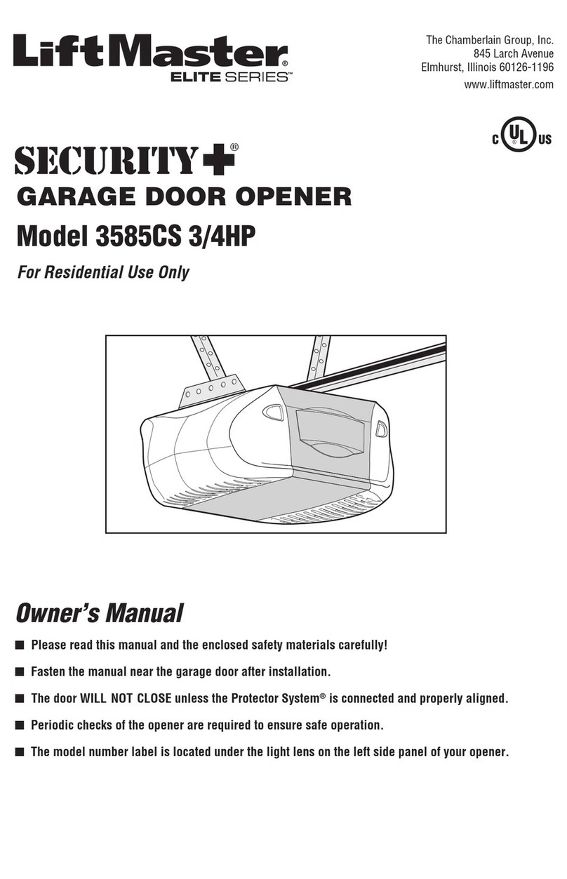 Chamberlain Elite 3585CS Manuel utilisateur