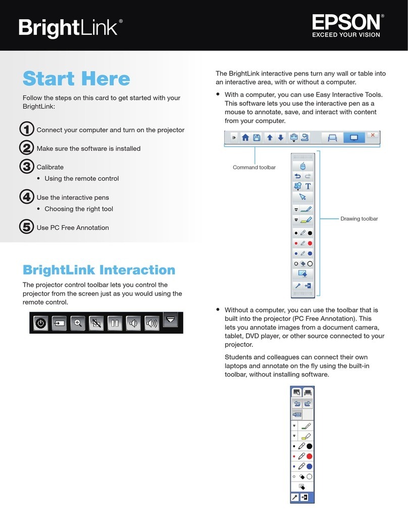 Epson brightlink Manuel utilisateur
