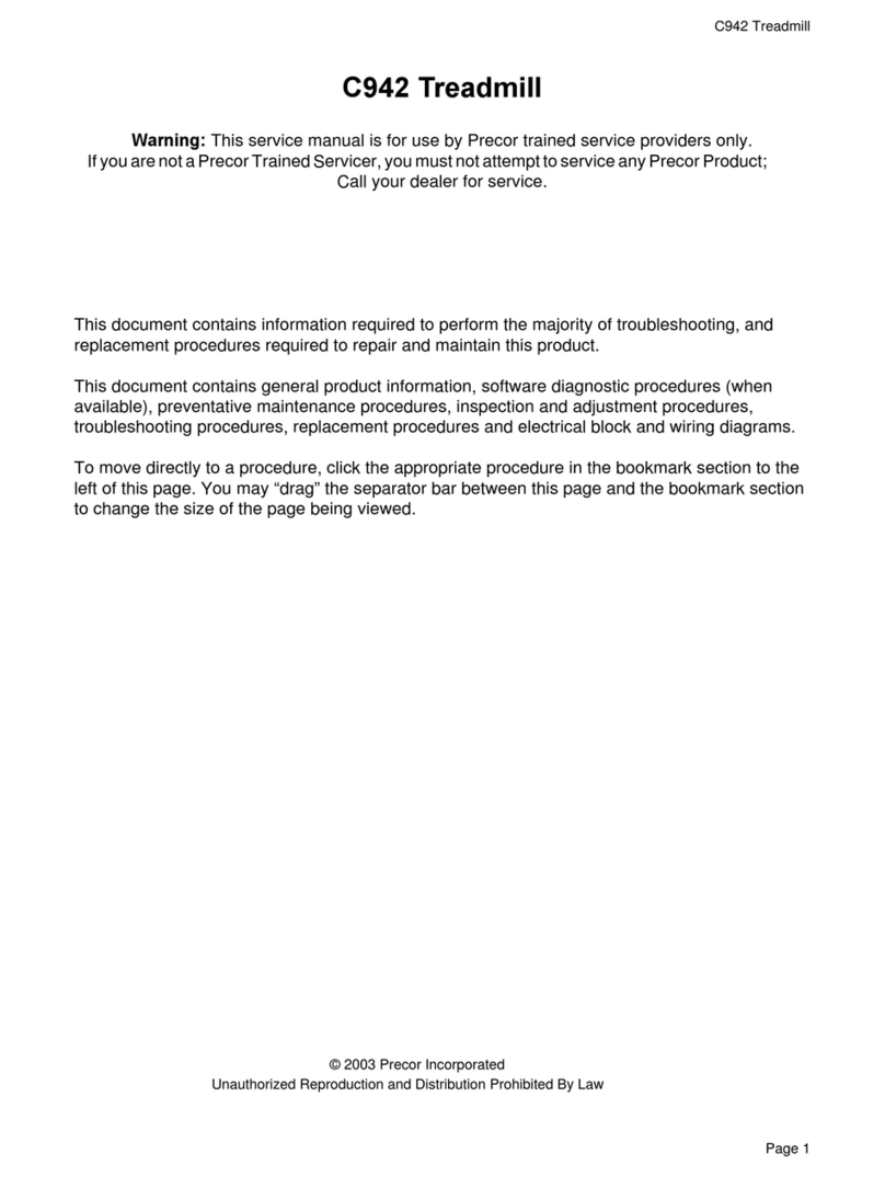 Precor C942 Manuel utilisateur