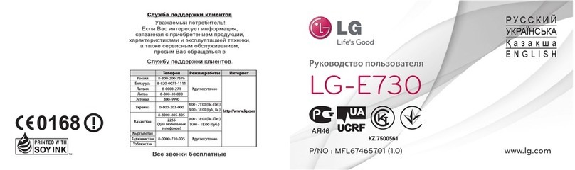 LG Optimus E730 Manuel utilisateur LG Optimus E730 Manuel utilisateur