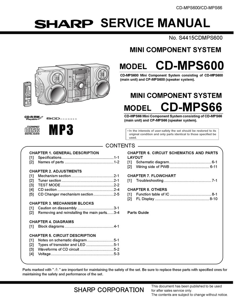 Sharp CD-MPS600 Manuel utilisateur