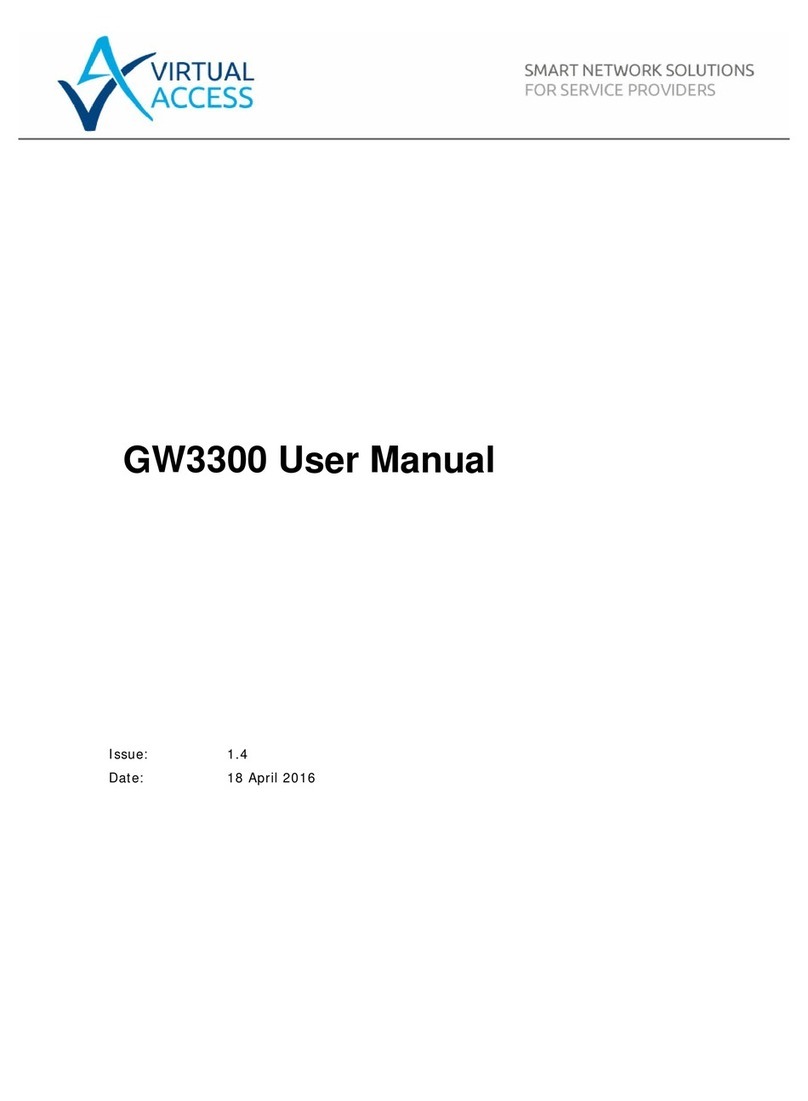 virtual access GW3330 Manuel utilisateur virtual access GW3330 Manuel utilisateur