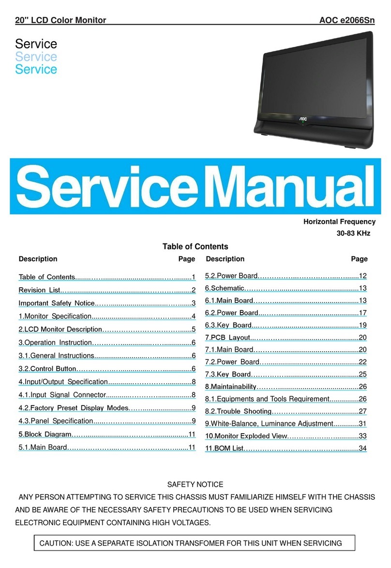 AOC e2066Sn Manuel utilisateur