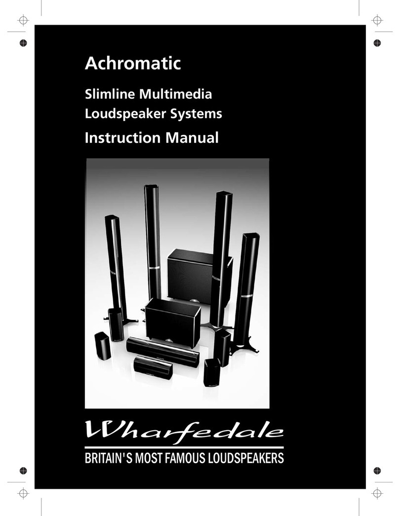 Wharfedale Pro Achromatic series Manuel utilisateur
