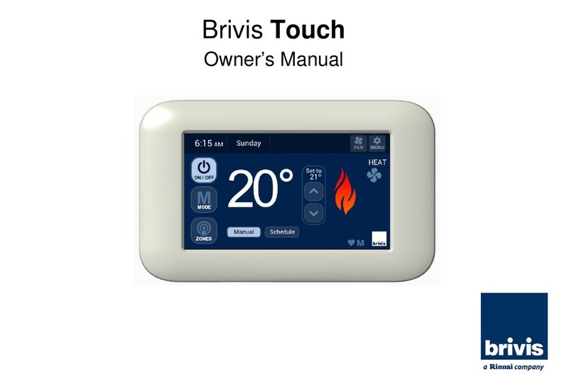 Brivis Touch Manuel utilisateur