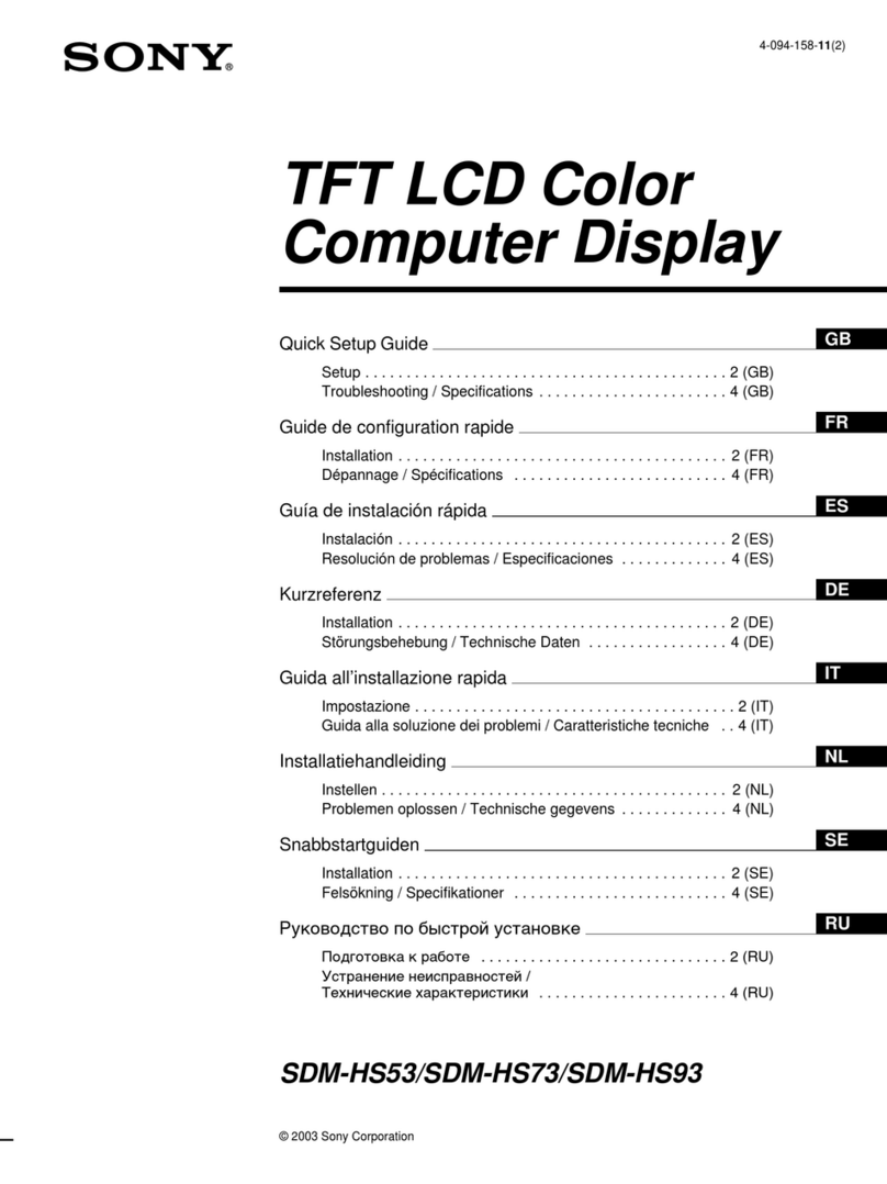 Sony SDM-HS53 Manuel utilisateur