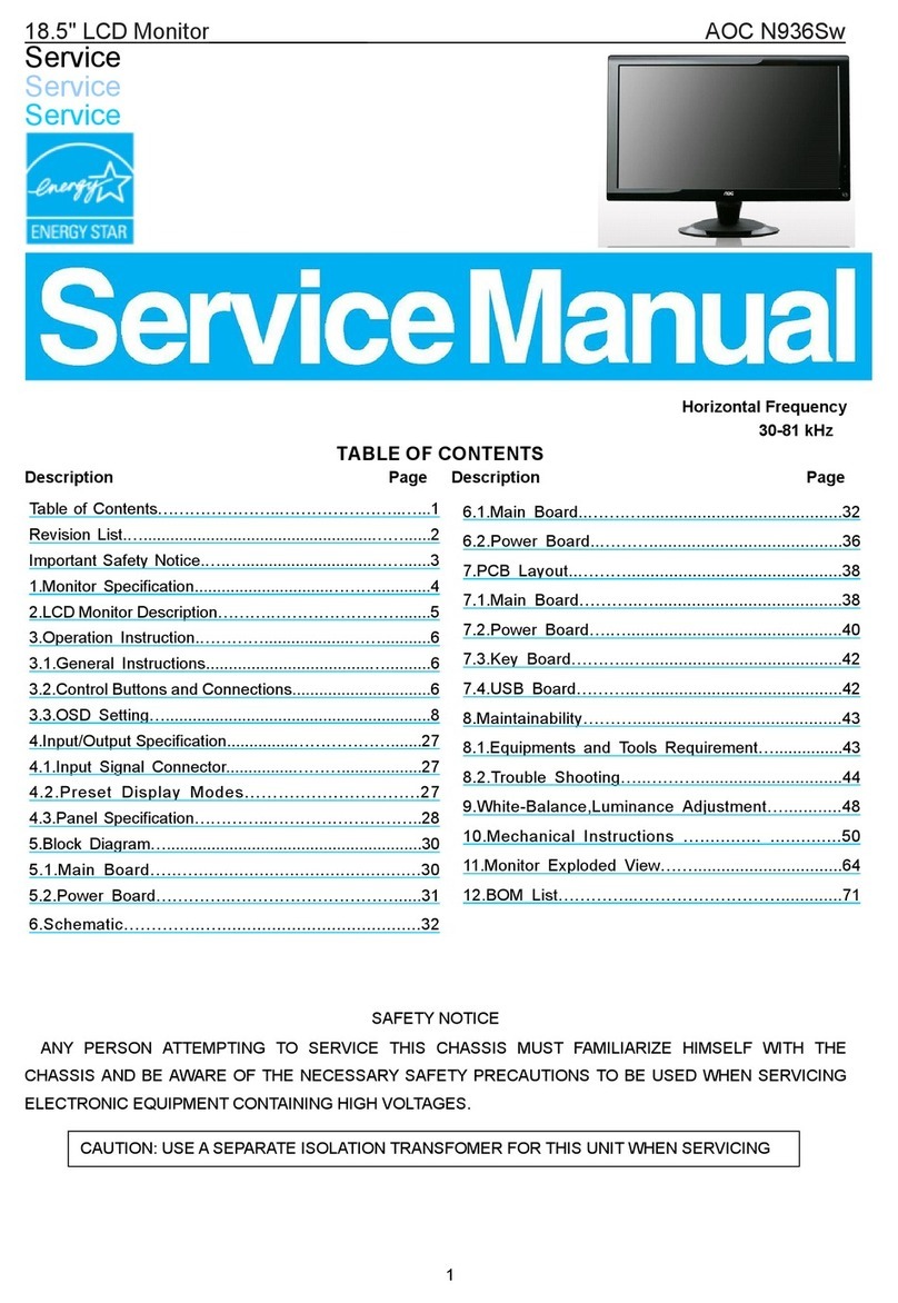 AOC N936S Manuel utilisateur
