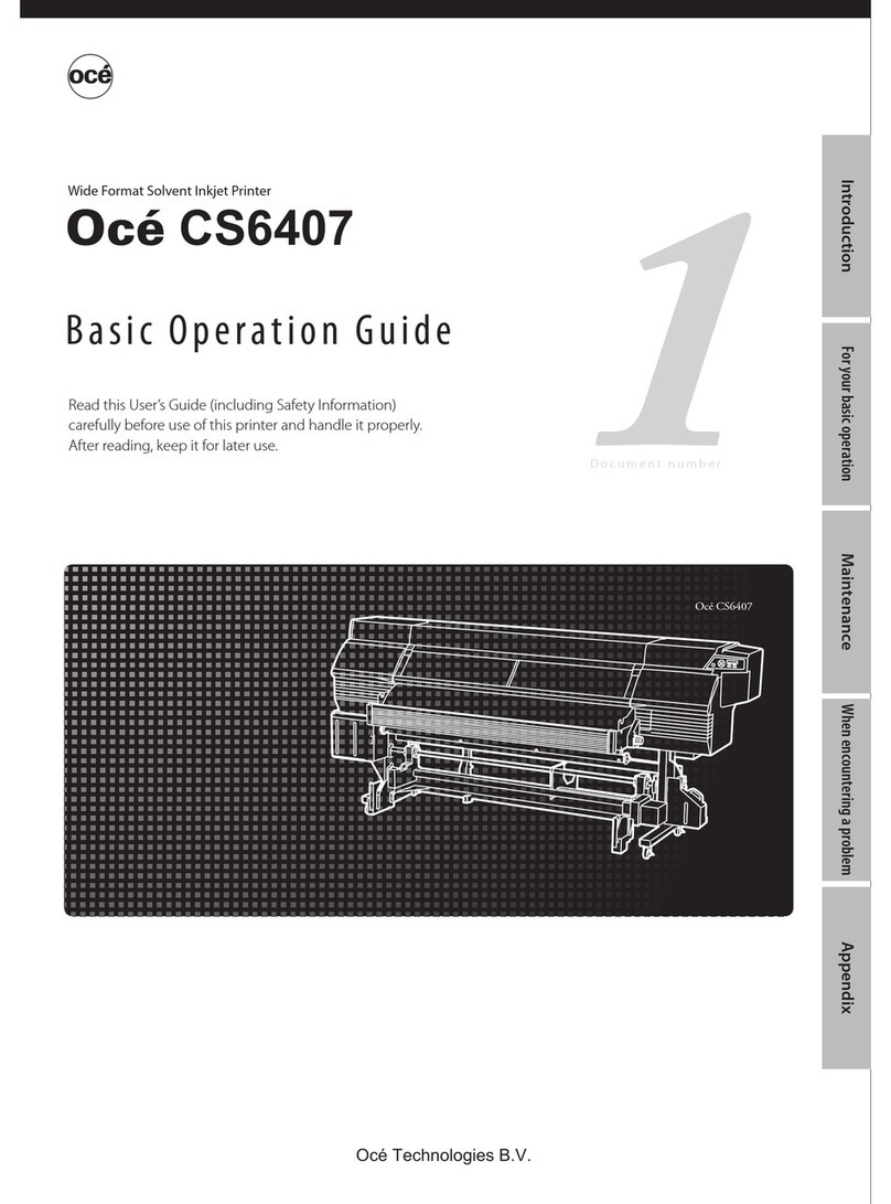 Oce CS6407 Instructions de montage