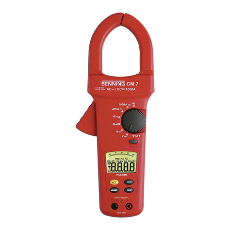 Benning CM 7 Manuel utilisateur