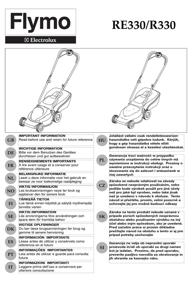 Flymo RE 330 Manuel d'utilisation