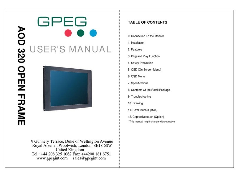 GPEG AOD 320 Manuel utilisateur