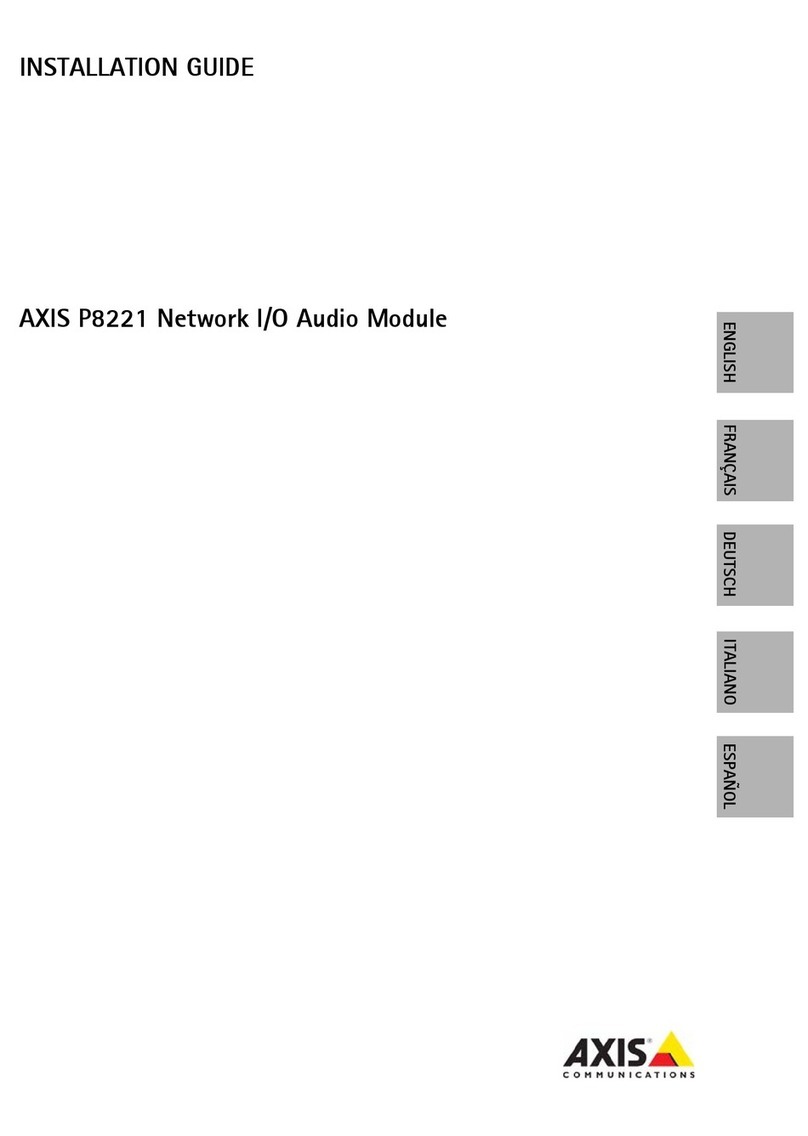 Axis P8221 Manuel utilisateur